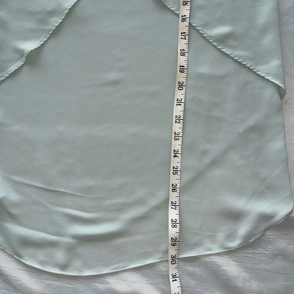 Banana Republic Layer Back Blousy Tank Dusty Teal Mint Green Lightweight Tiers - Picture 5 of 12